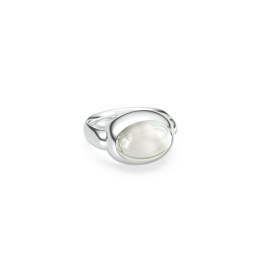MONOCHROME CLEAR QUARTZ RING