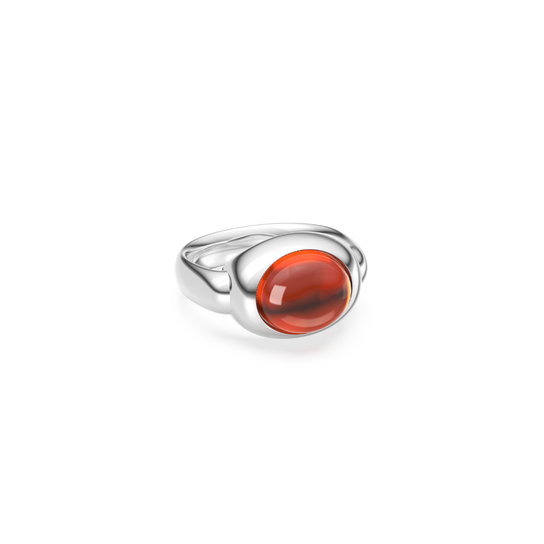 MONOCHROME GARNET RING