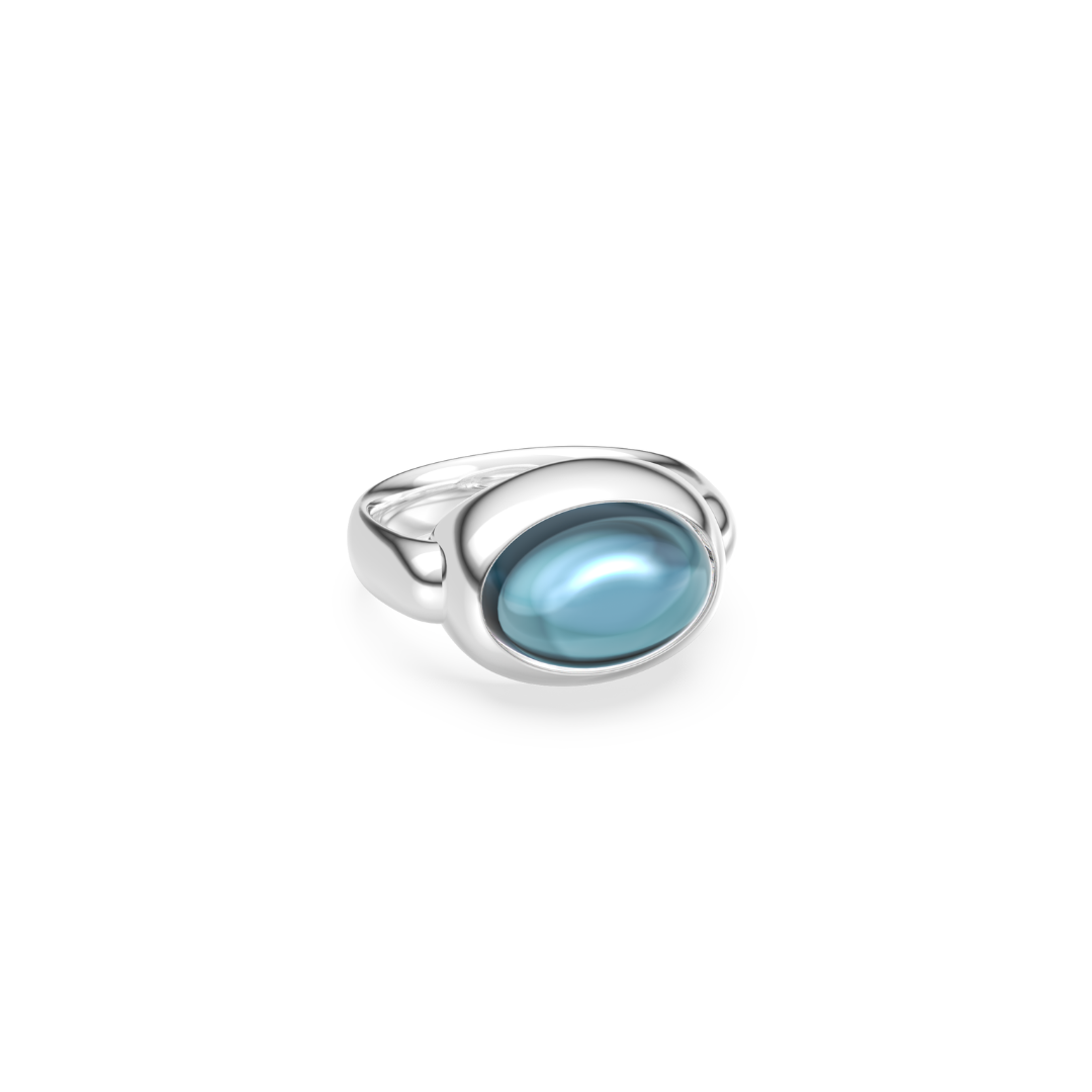 MONOCHROME TOPAZ LONDON RING