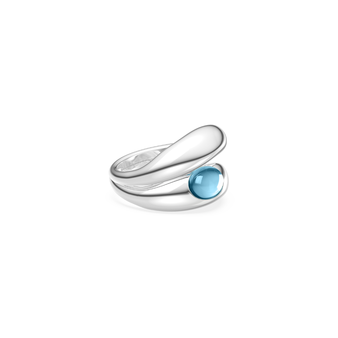 DUAL SWISS TOPAZ RING