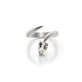 CLAW WHITE TOPAZ RING
