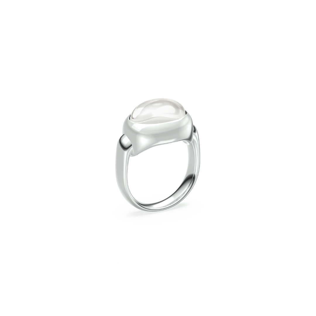 MONOCHROME CLEAR QUARTZ RING