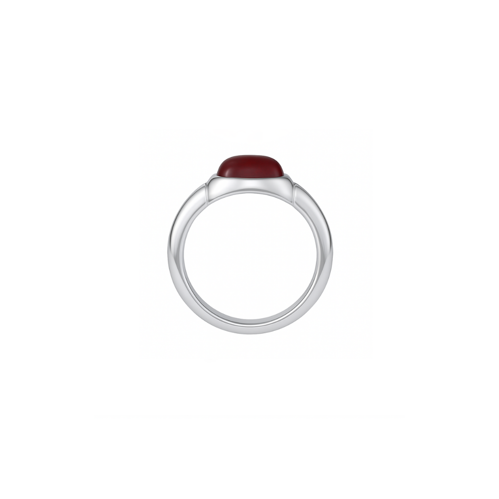 MONOCHROME GARNET SMALL RING