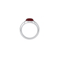 MONOCHROME GARNET SMALL RING