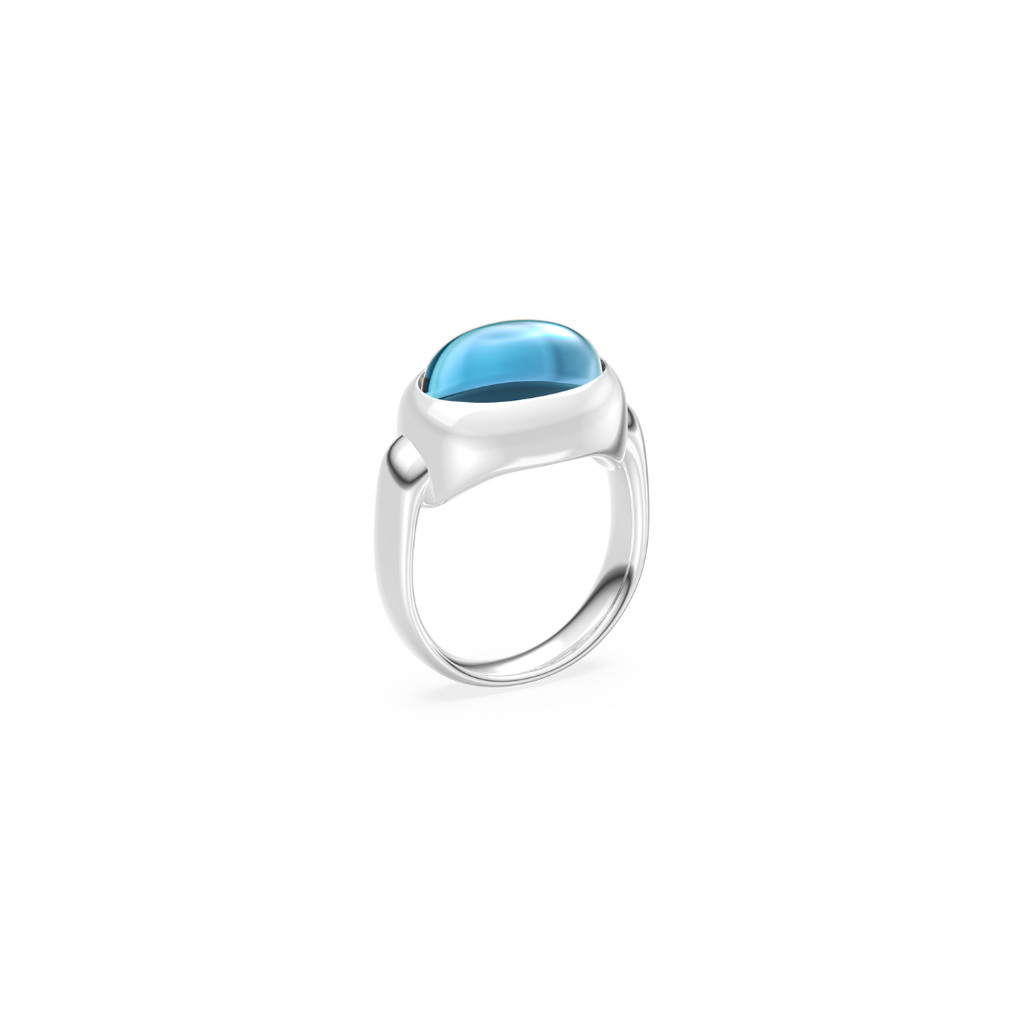 MONOCHROME TOPAZ LONDON RING