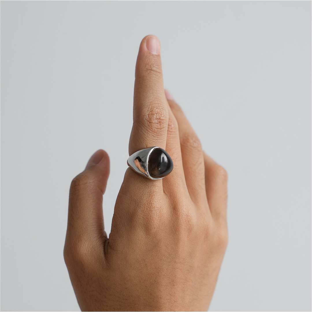 PONDER SMOKY QUARTZ RING