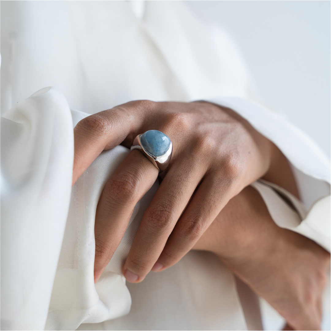 PONDER AQUAMARINE RING