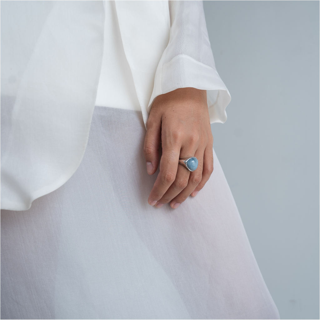PONDER AQUAMARINE RING