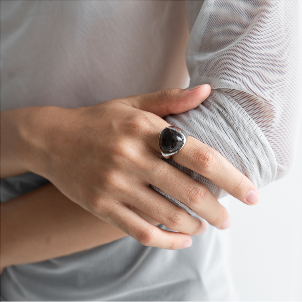 PONDER SMOKY QUARTZ RING