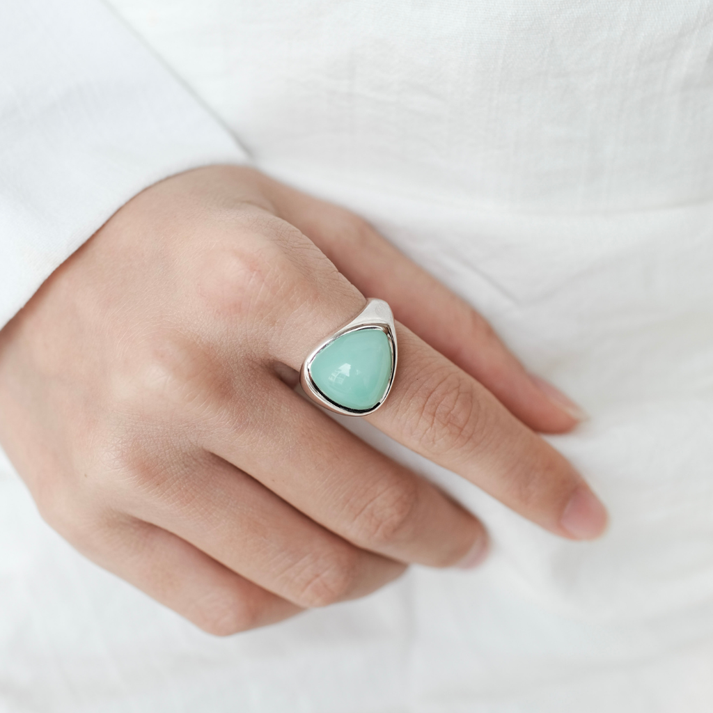 PONDER CHRYSOPRASE RING