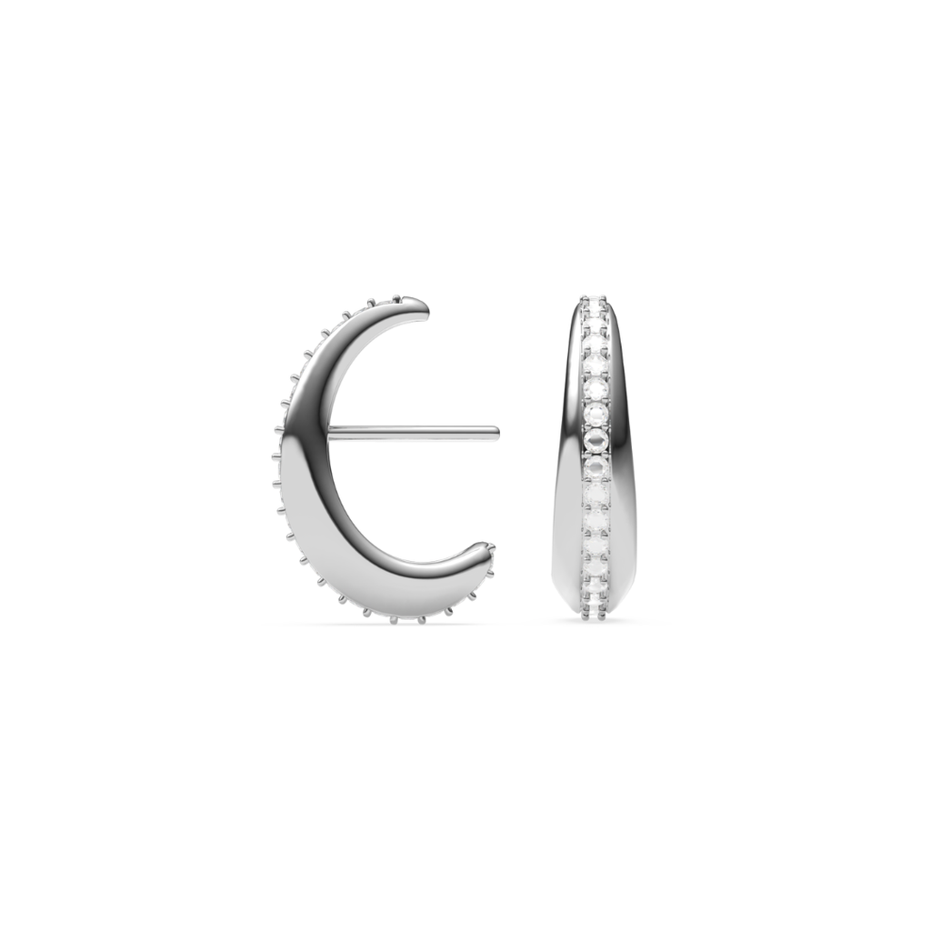 OBLONG CZ EARRINGS