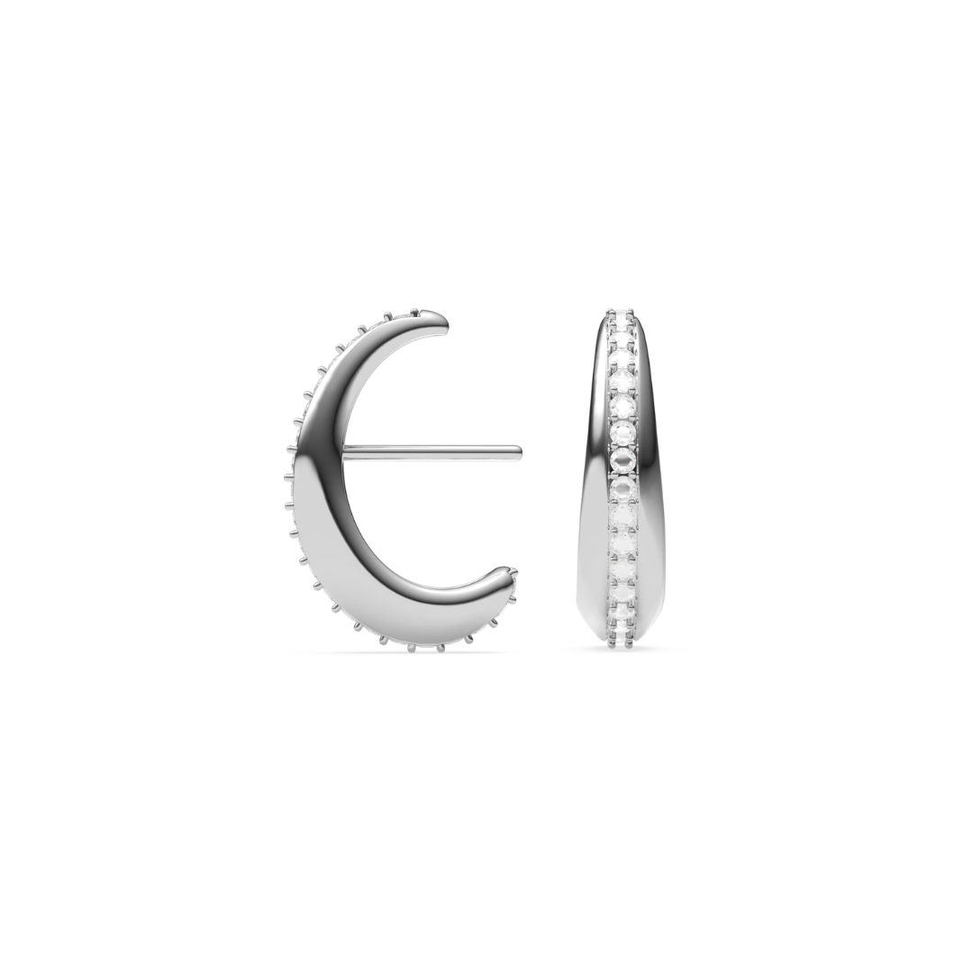 OBLONG CZ EARRINGS