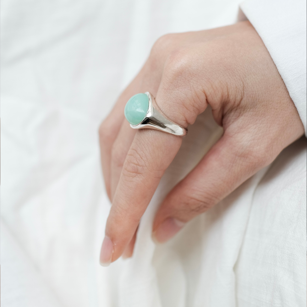 PONDER CHRYSOPRASE RING