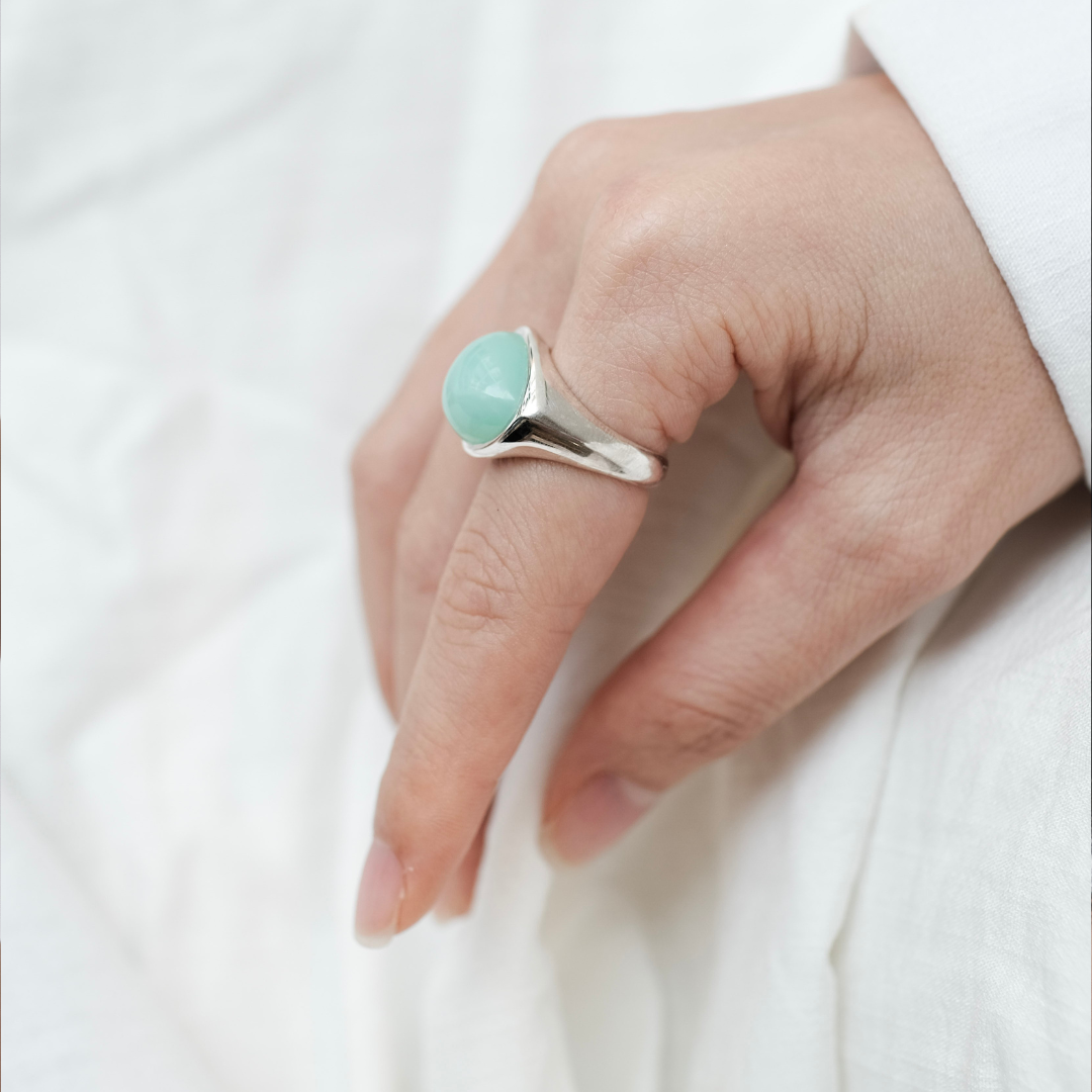 PONDER CHRYSOPRASE RING
