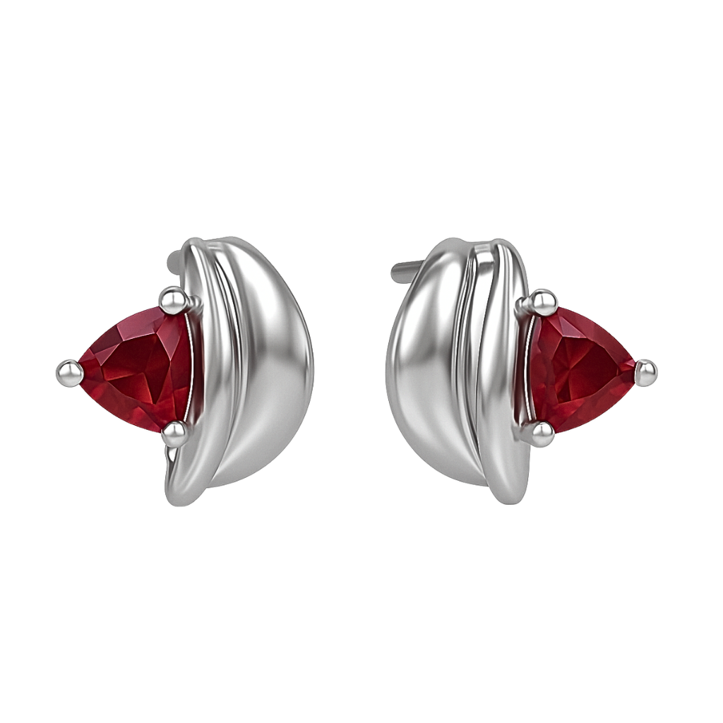 DUAL GARNET EARRINGS