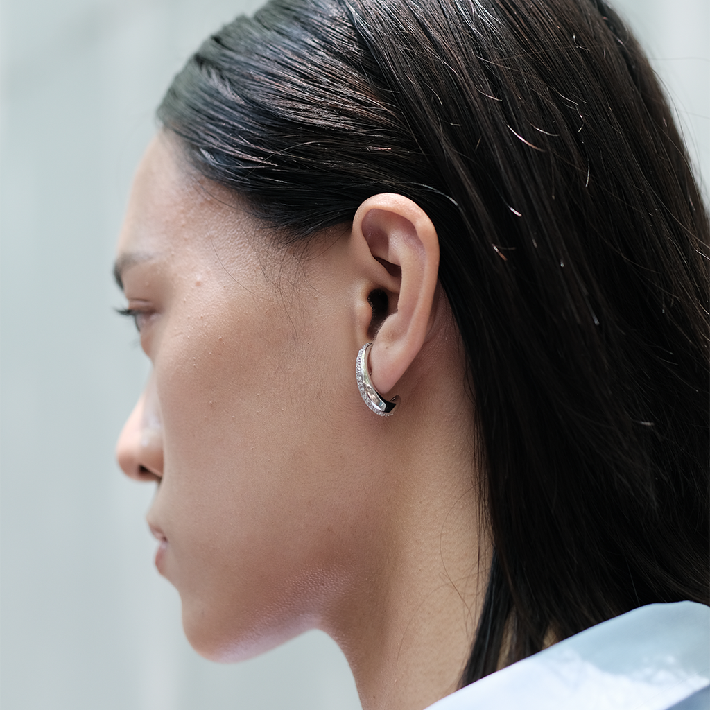 OBLONG CZ EARRINGS