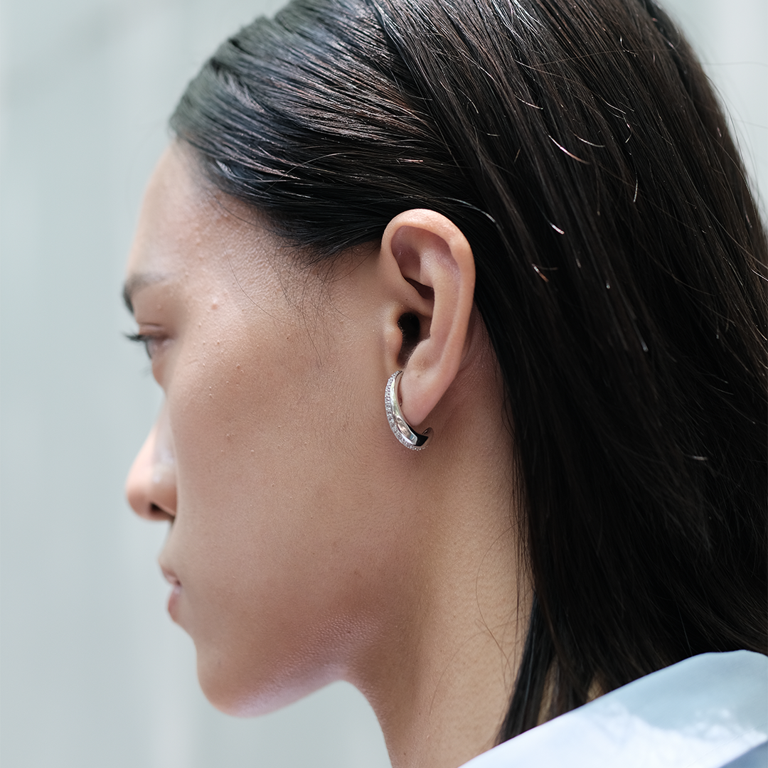 OBLONG CZ EARRINGS