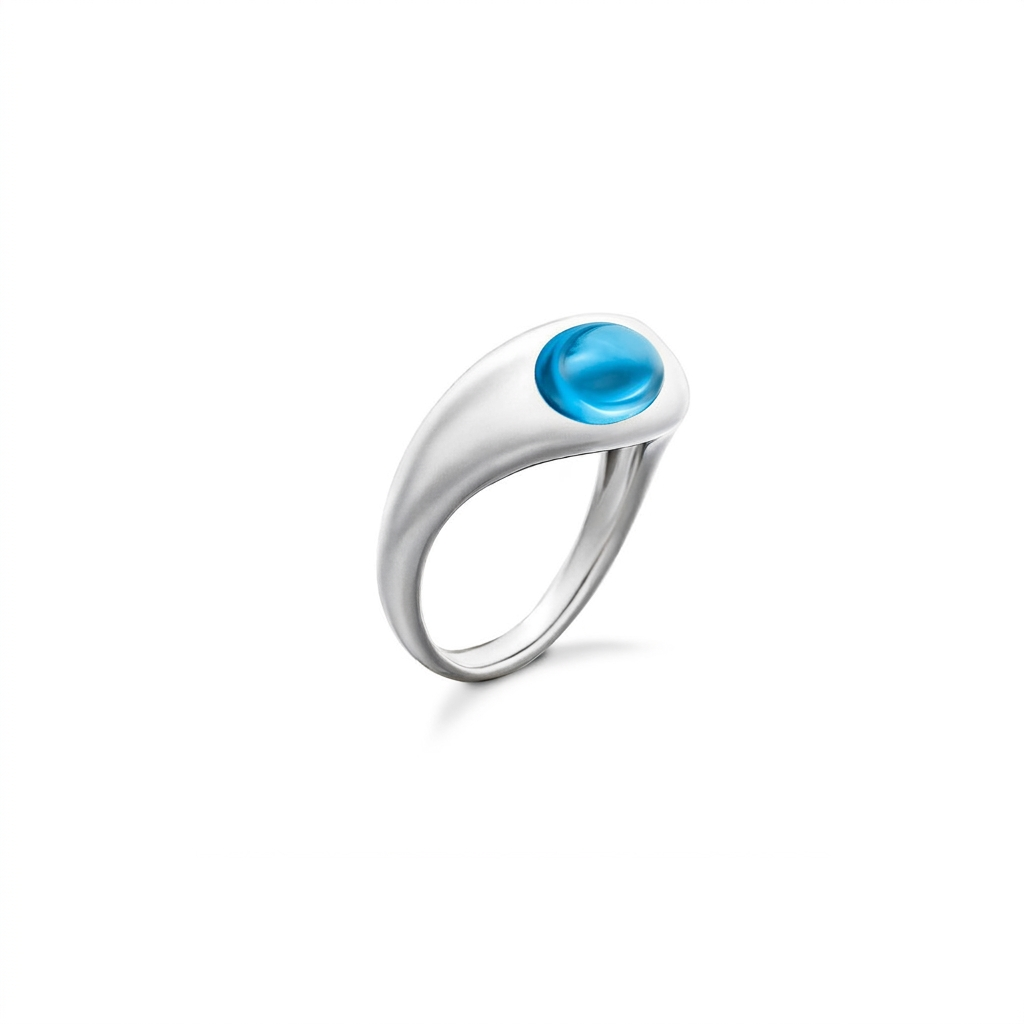 CURVE SWISS TOPAZ RING