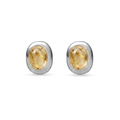 MONOCHROME GOLDEN RUTILATED QUARTZ EARRINGS