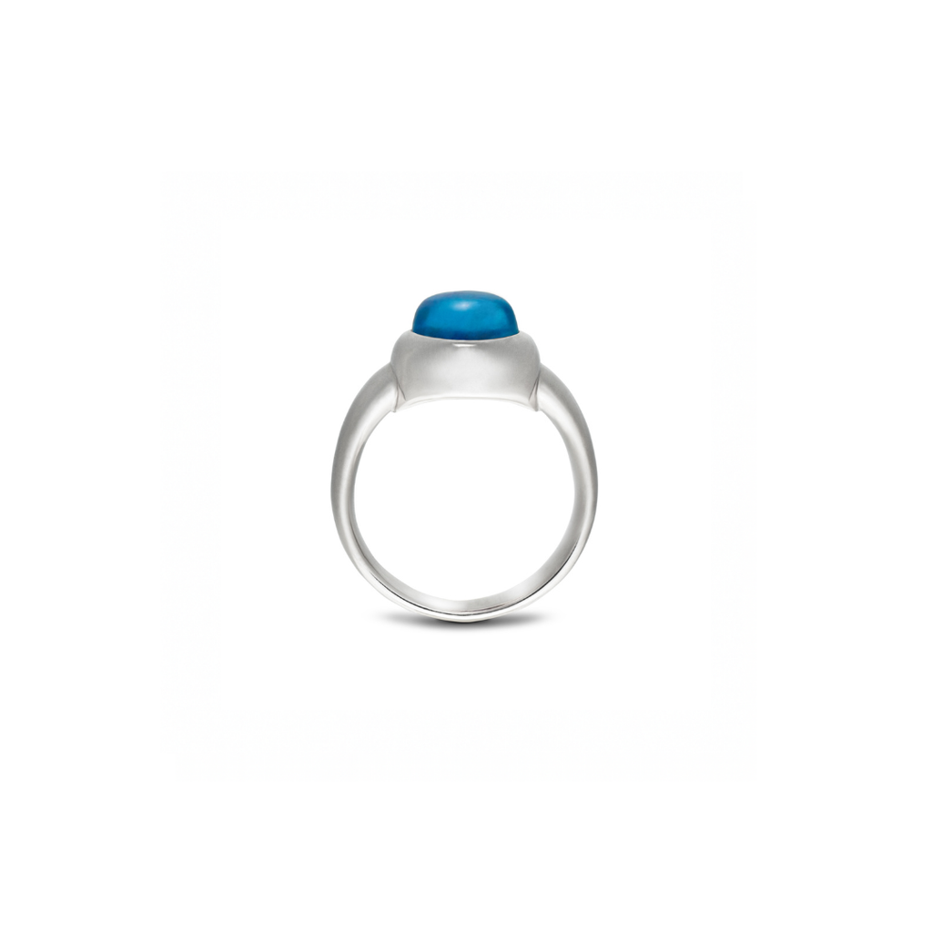 MONOCHROME AQUAMARINE SMALL RING