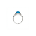 MONOCHROME AQUAMARINE SMALL RING