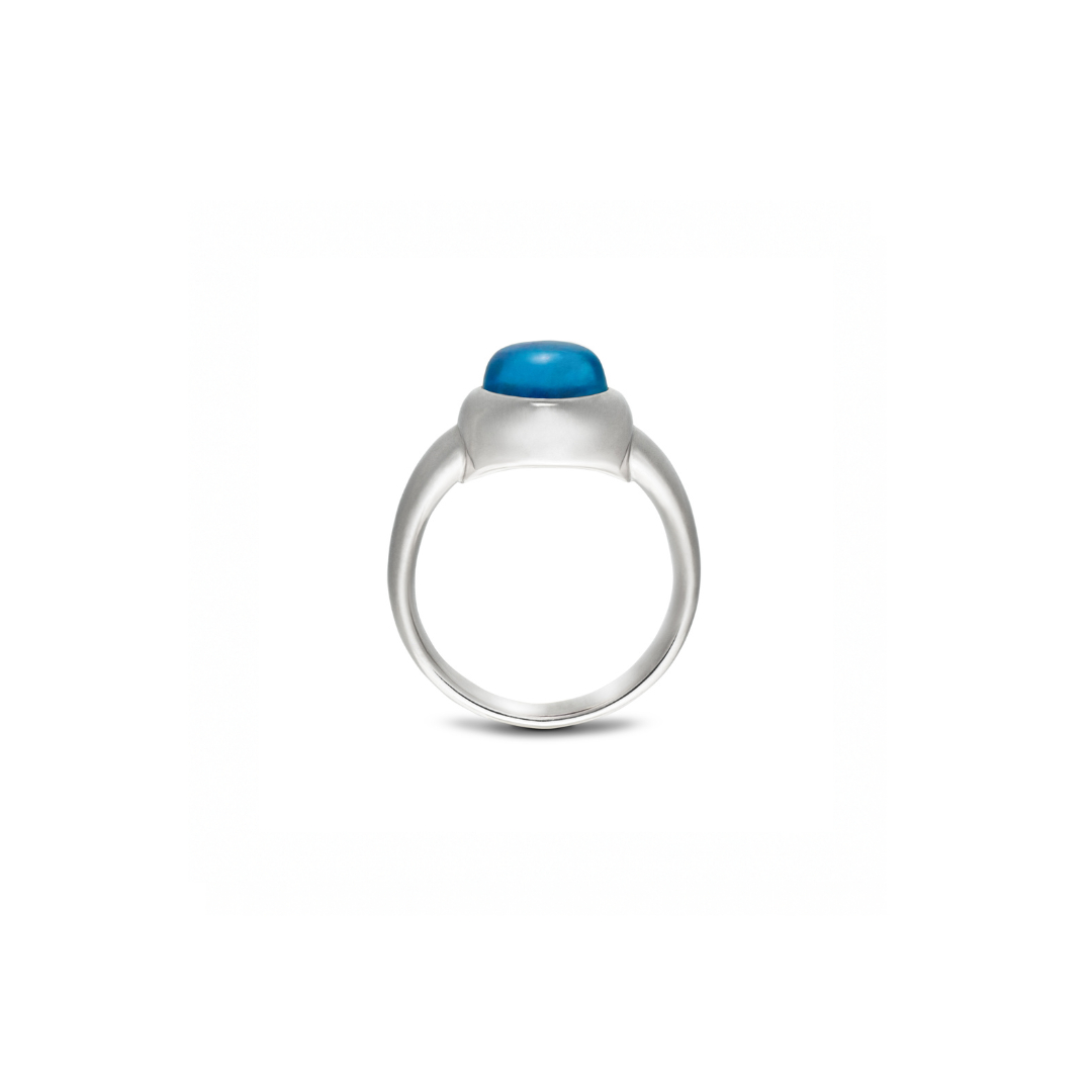 MONOCHROME AQUAMARINE SMALL RING