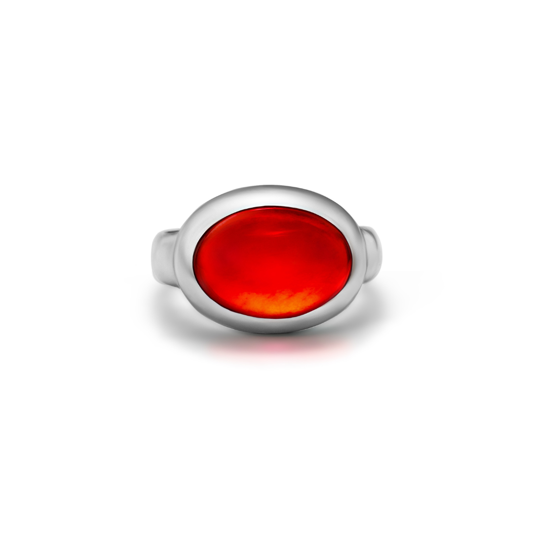 MONOCHROME GARNET RING