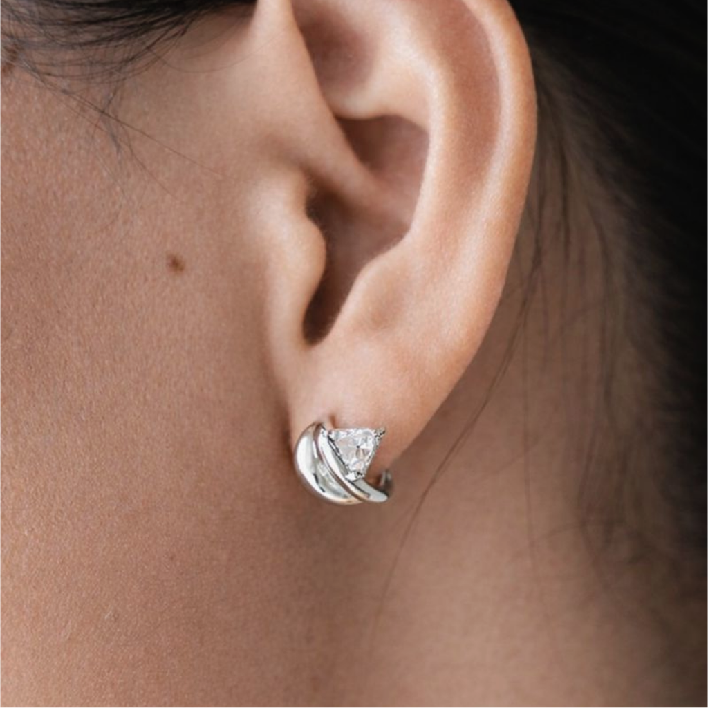 DUAL CZ EARRINGS
